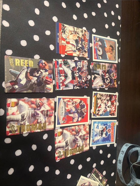 Other - Buffalo Bills NFL Football Card Lot - Red White Blue Accents